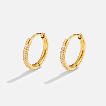 Eternity Gold-Tone Continuous Hoop Earrings