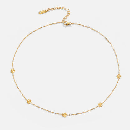 Bright Flower Charm on a Gold-Tone Chain Necklace