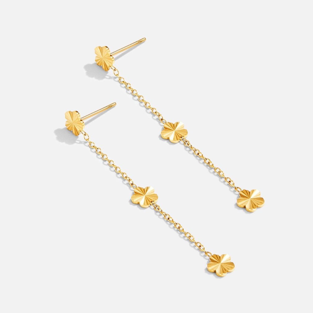 Cottage Garden Petal Bloom Drop Earrings