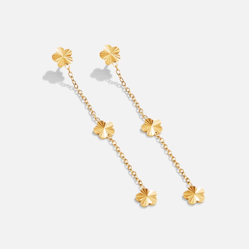 Cottage Garden Petal Bloom Drop Earrings