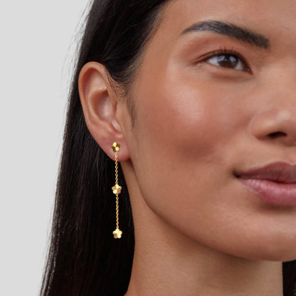 Cottage Garden Petal Bloom Drop Earrings