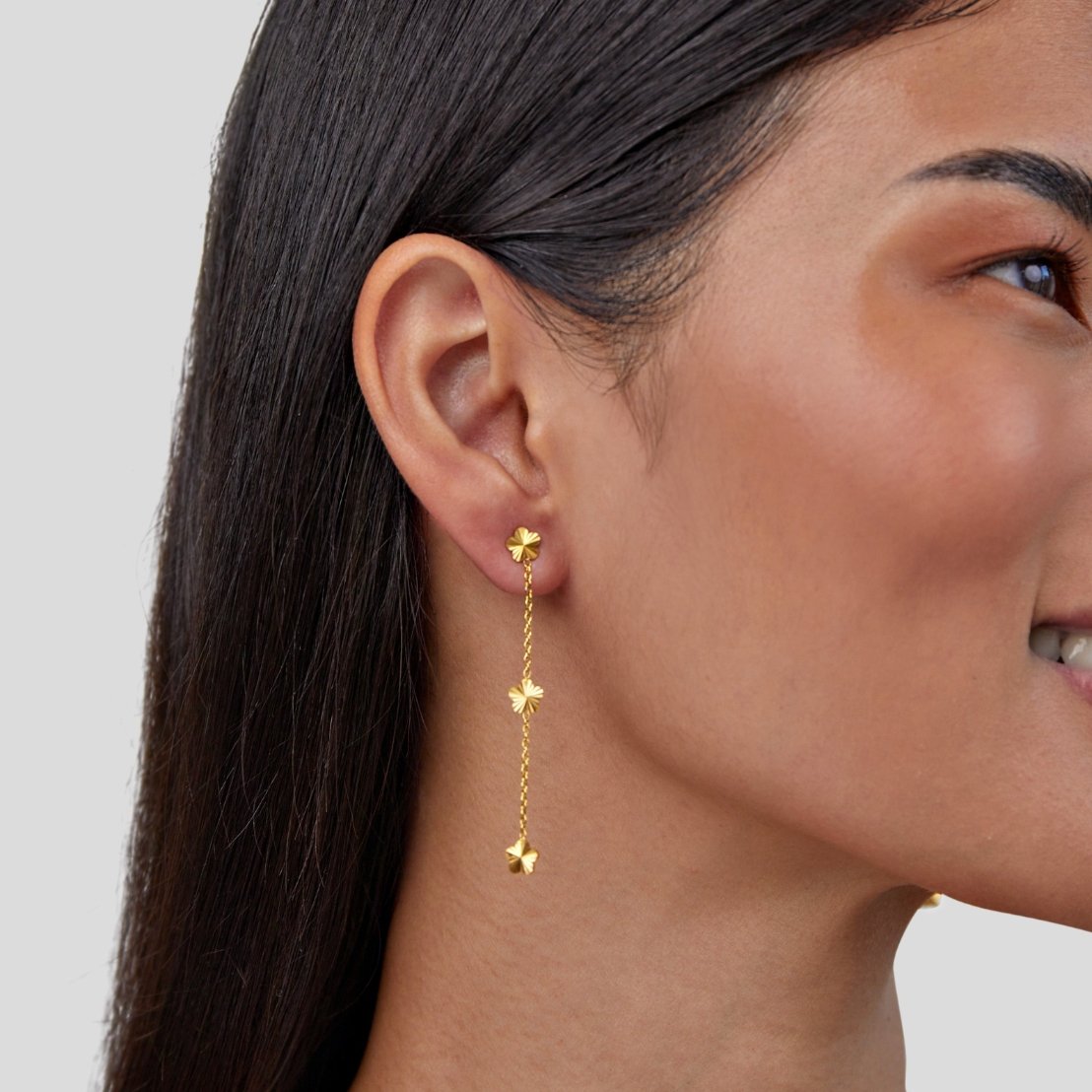 Cottage Garden Petal Bloom Drop Earrings