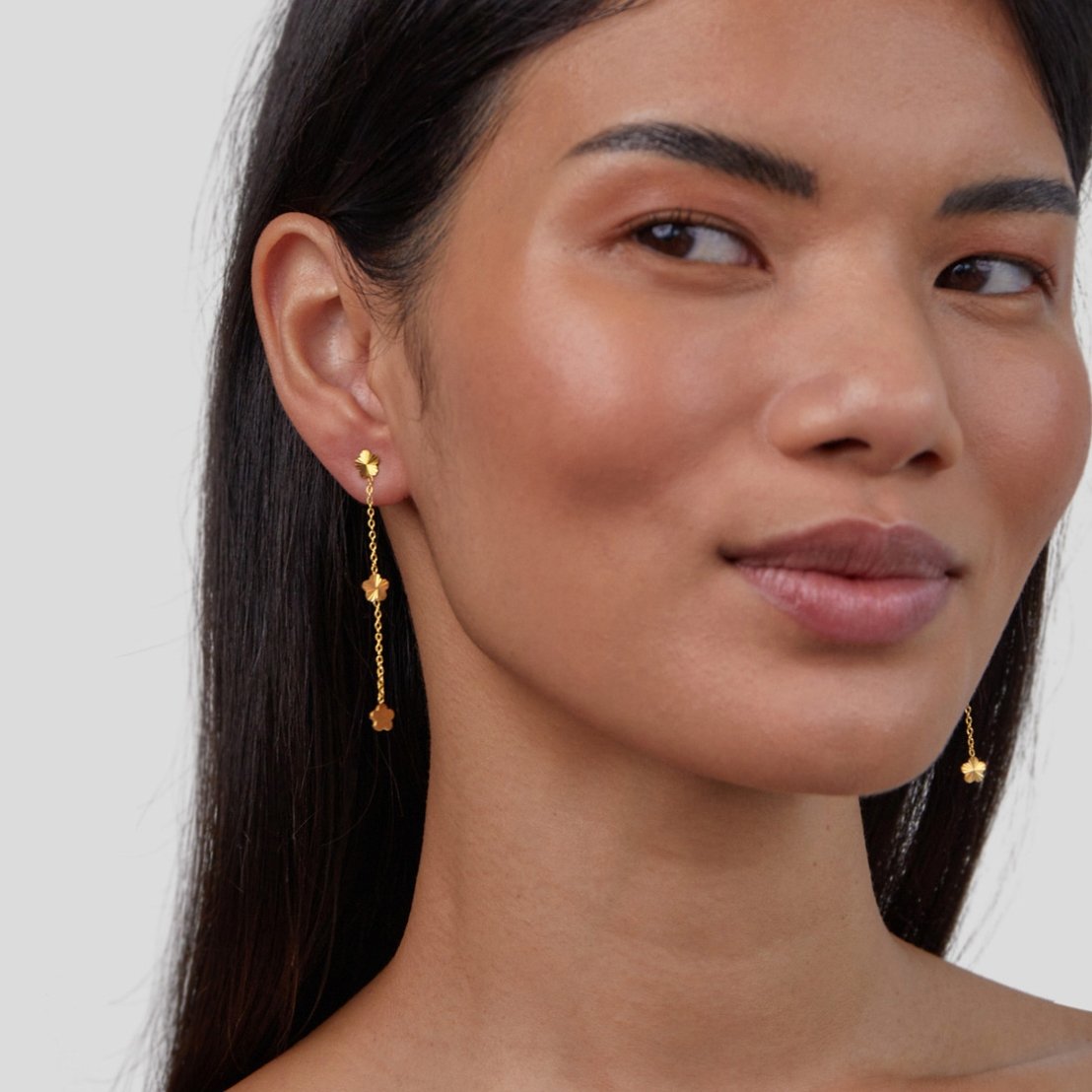 Cottage Garden Petal Bloom Drop Earrings
