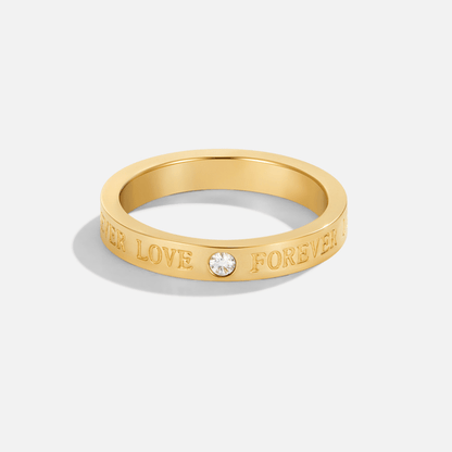 Single Crystal on a Slender Gold-Tone Ring