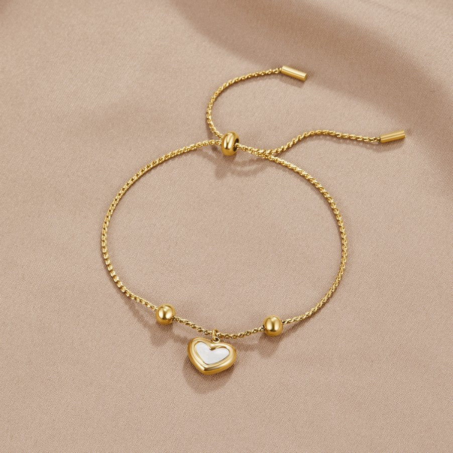Small Linked Hearts Everyday Chain Bracelet