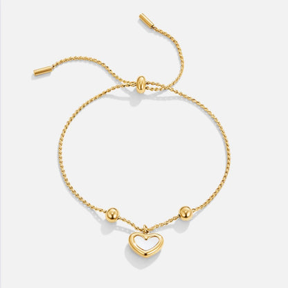 Small Linked Hearts Everyday Chain Bracelet