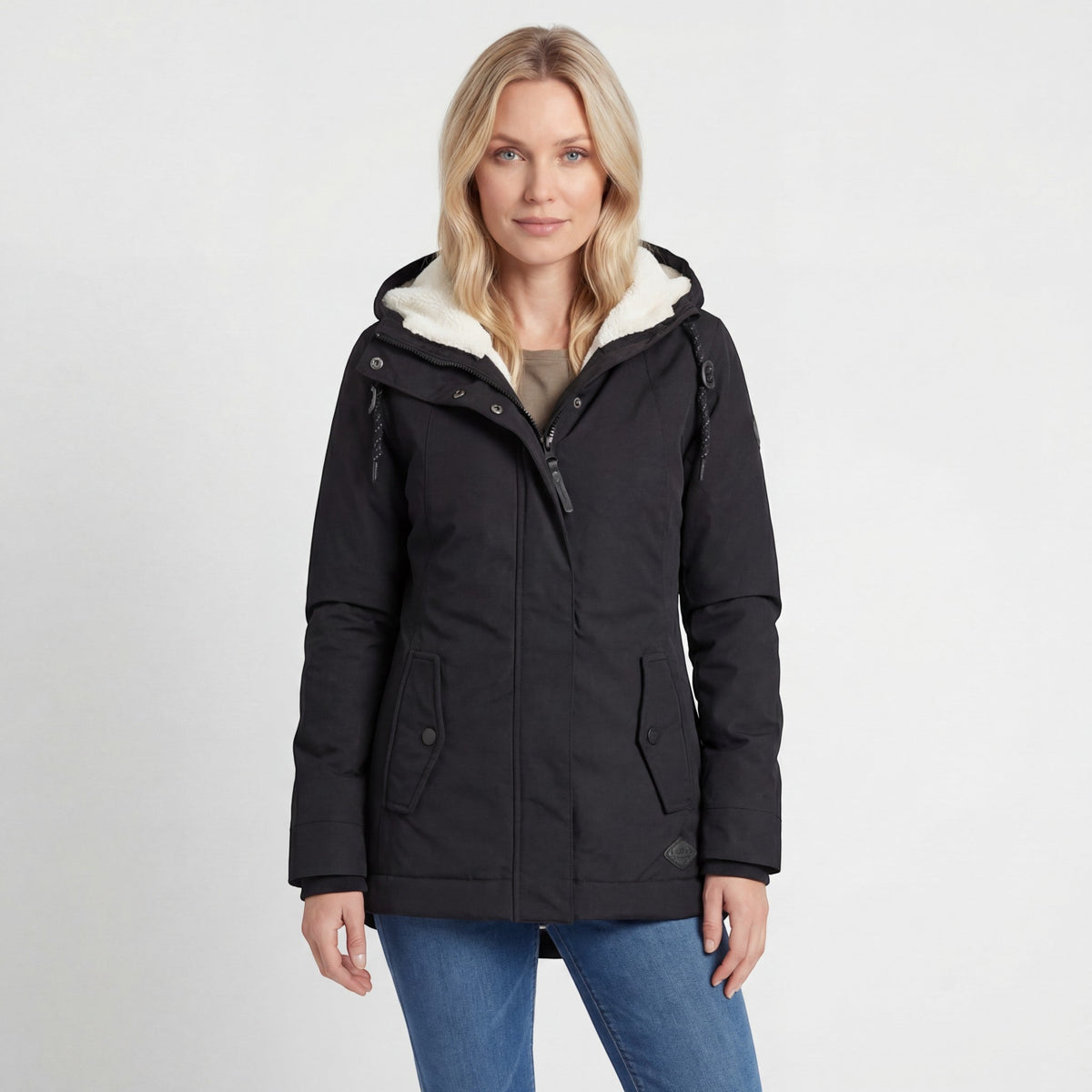 Women's Waterproof Quilted Hooded Coat – Oversized Fit