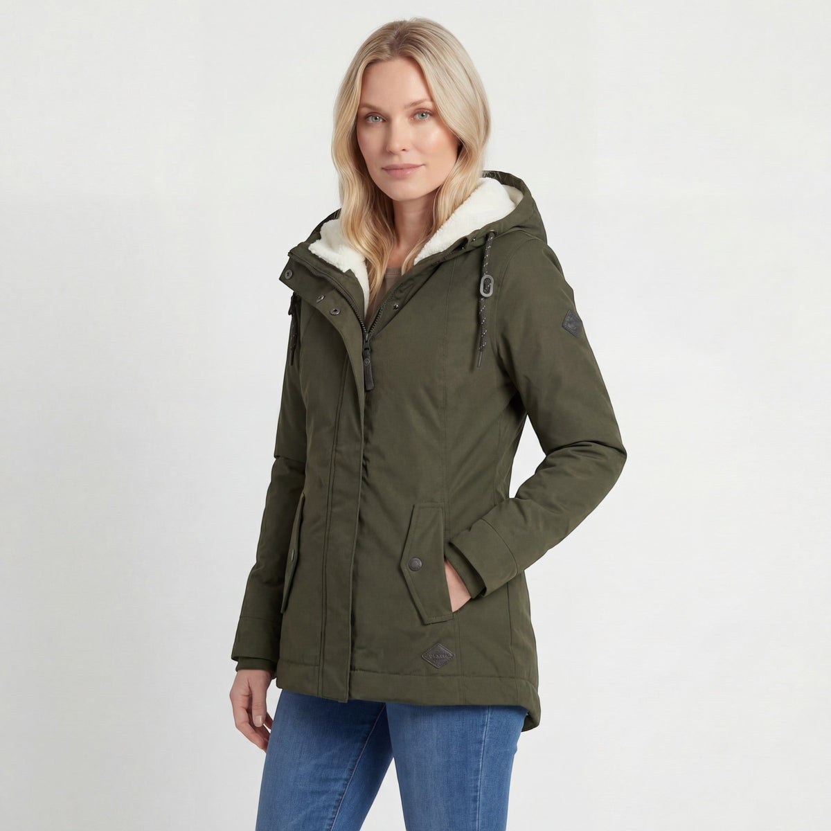 Women's Waterproof Quilted Hooded Coat – Oversized Fit