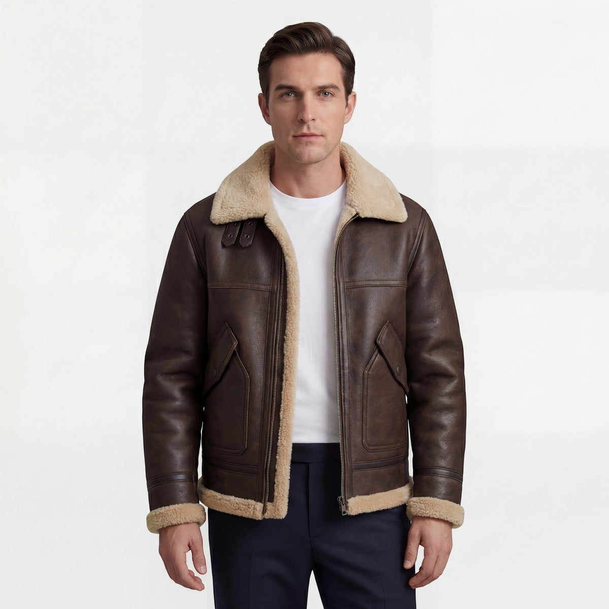 Men's Lambswool Lined Jacket – Relaxed Fit
