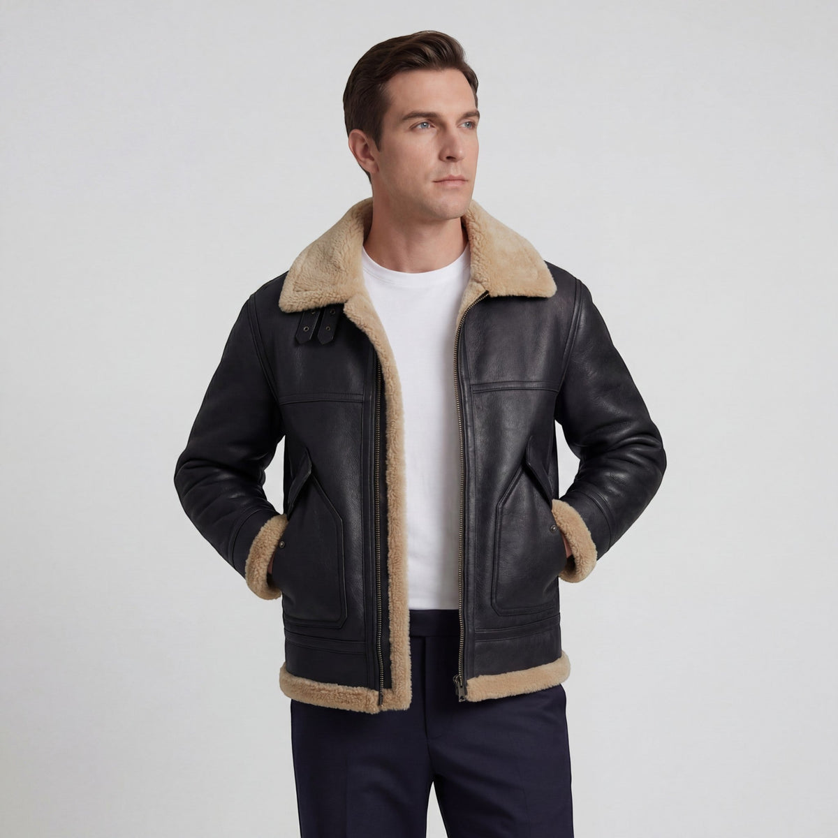 Men's Lambswool Lined Jacket – Relaxed Fit