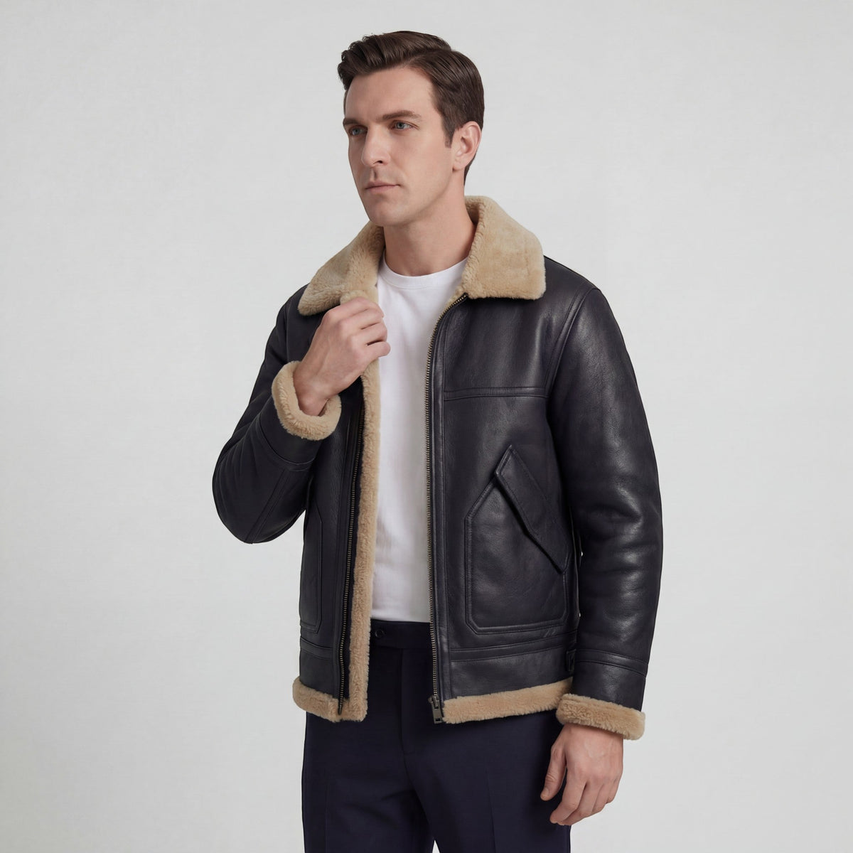 Men's Lambswool Lined Jacket – Relaxed Fit