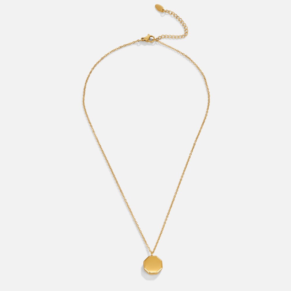 Angular Geometric Drop Pendant Necklace
