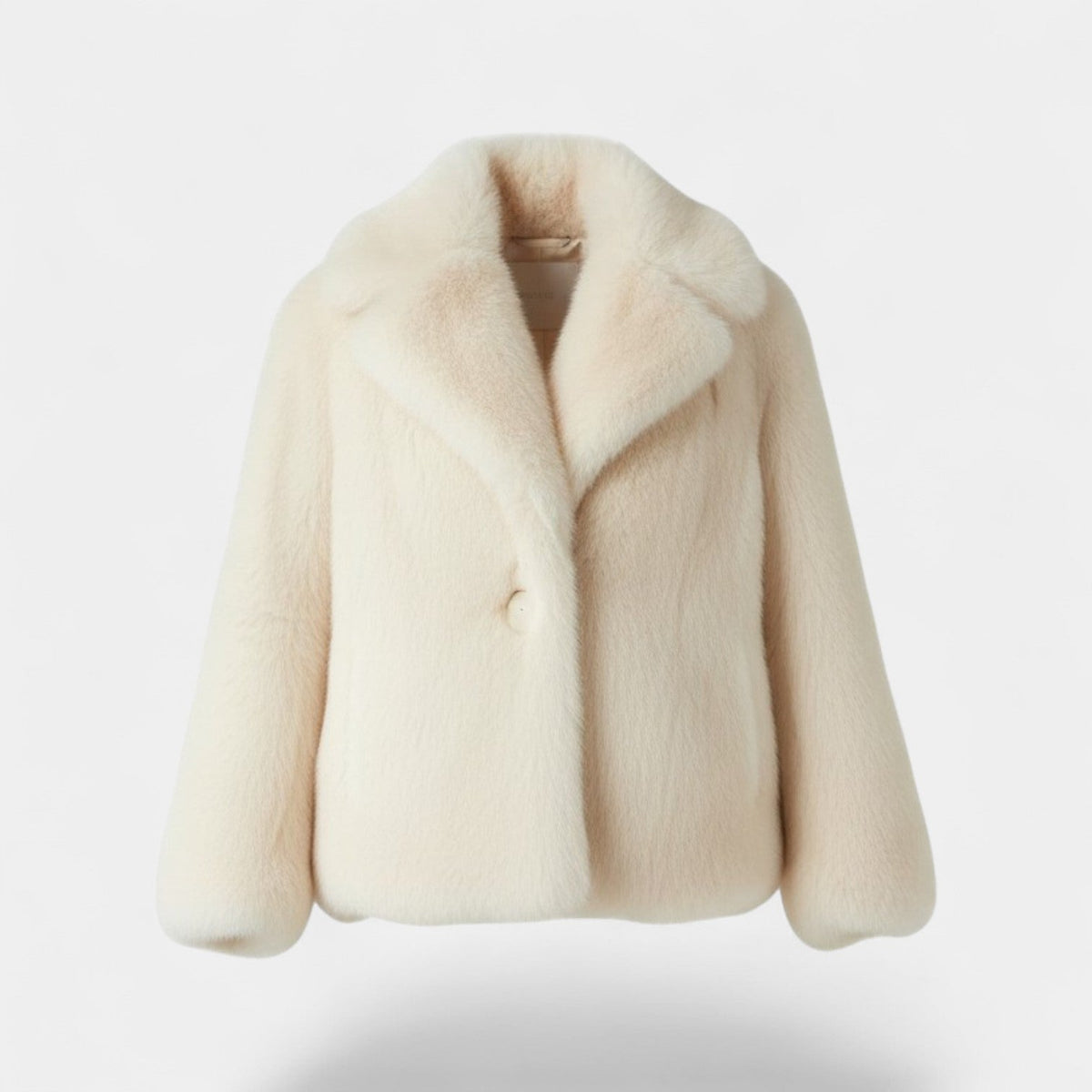 Women's Winter Coat – Faux Fur Lined Wide Lapels