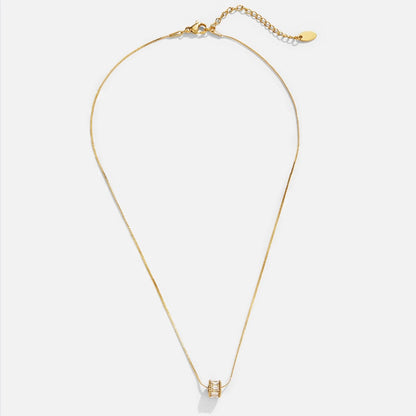 Gigi Single Crystal Gold-Tone Necklace