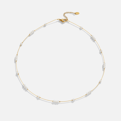 Gigi Close Fitting Pearl Choker Necklace