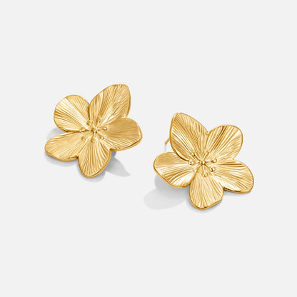 Little Spring Blossom Gold-Tone Stud Earrings