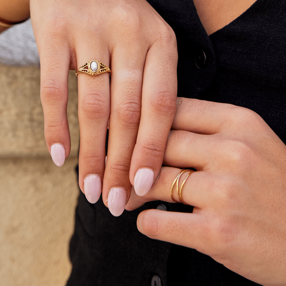 Soft Loop Gold-Tone Infinity Everyday Ring