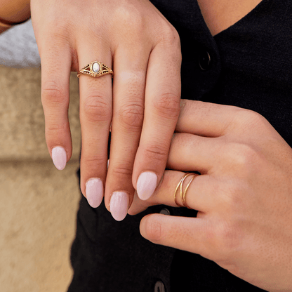 Soft Loop Gold-Tone Infinity Everyday Ring