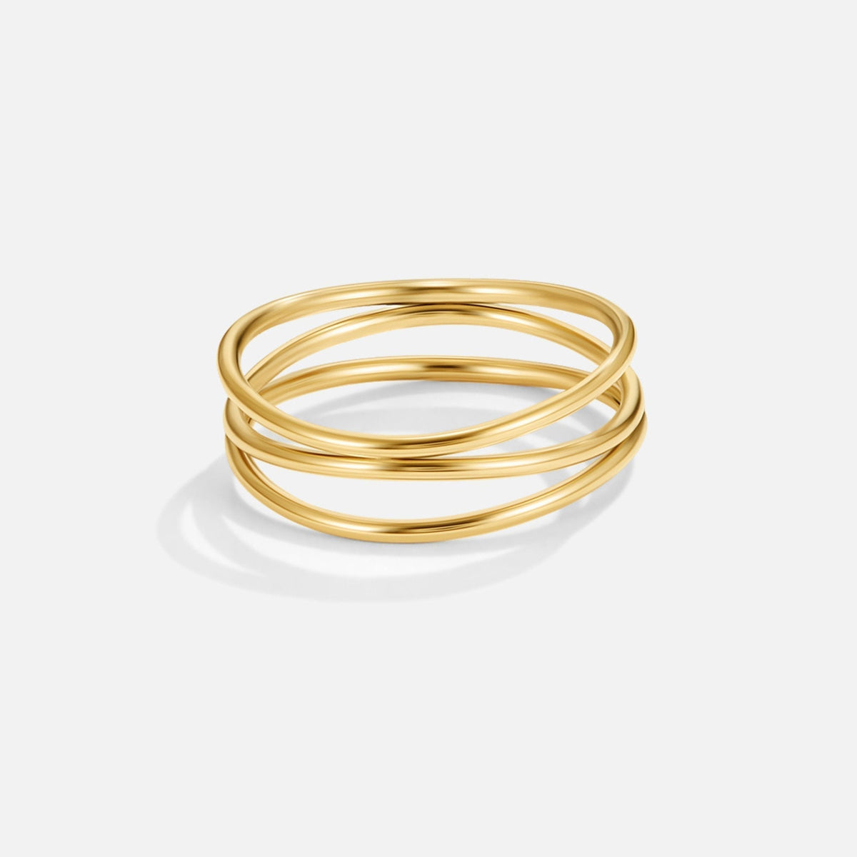 Soft Loop Gold-Tone Infinity Everyday Ring