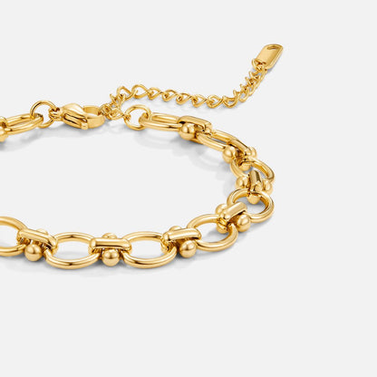 Open Link Chain Bracelet in Gold-Tone Finish