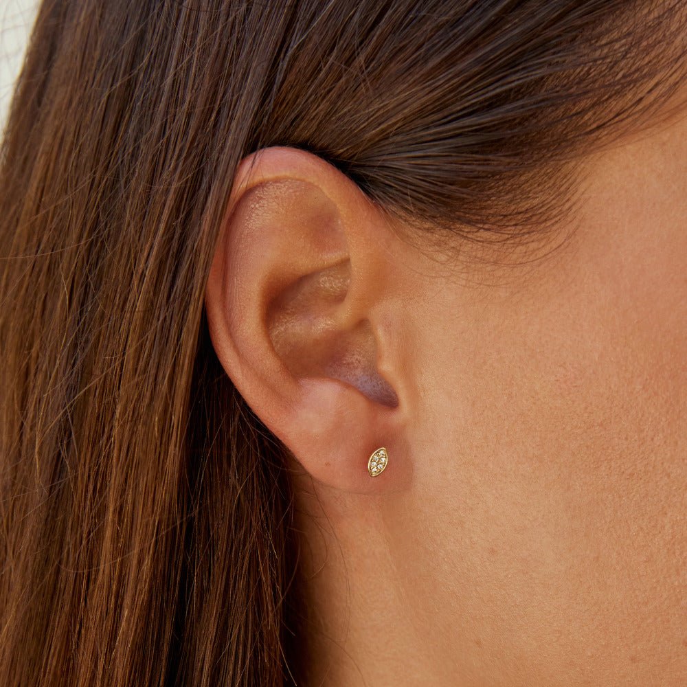 Montana Small Gold-Tone Stud Earrings