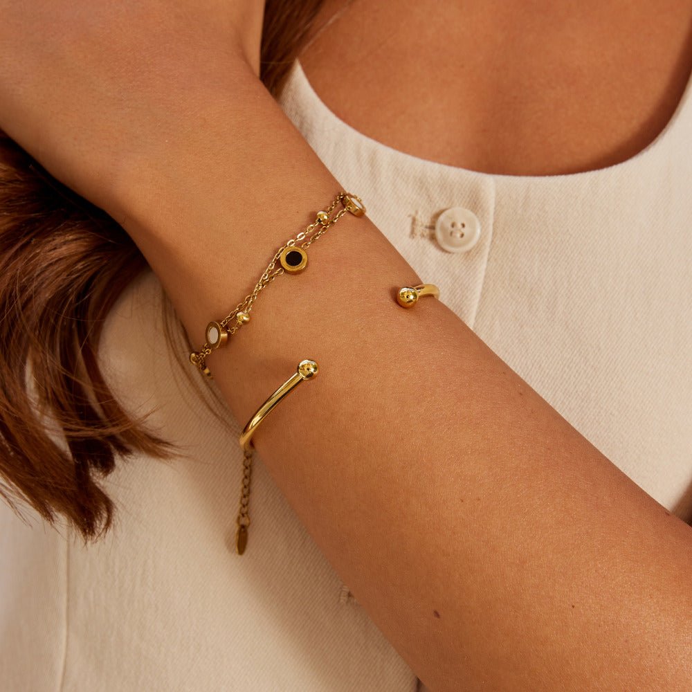 Penelope Slim Polished Gold-Tone Bangle