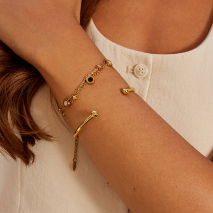 Penelope Slim Polished Gold-Tone Bangle