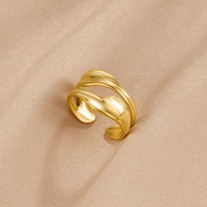 Penelope Clean Gold-Tone Ring for Daily Wear