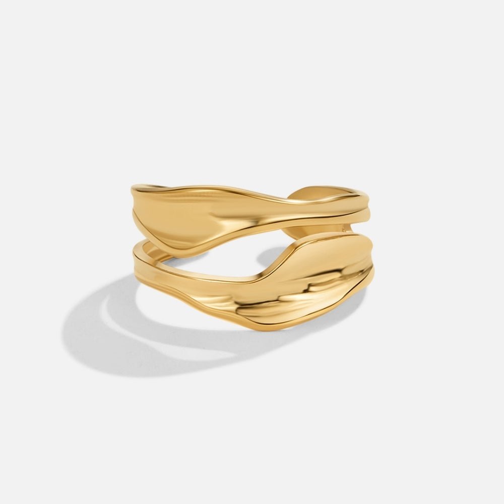 Penelope Clean Gold-Tone Ring for Daily Wear
