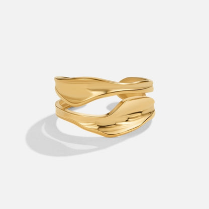 Penelope Clean Gold-Tone Ring for Daily Wear