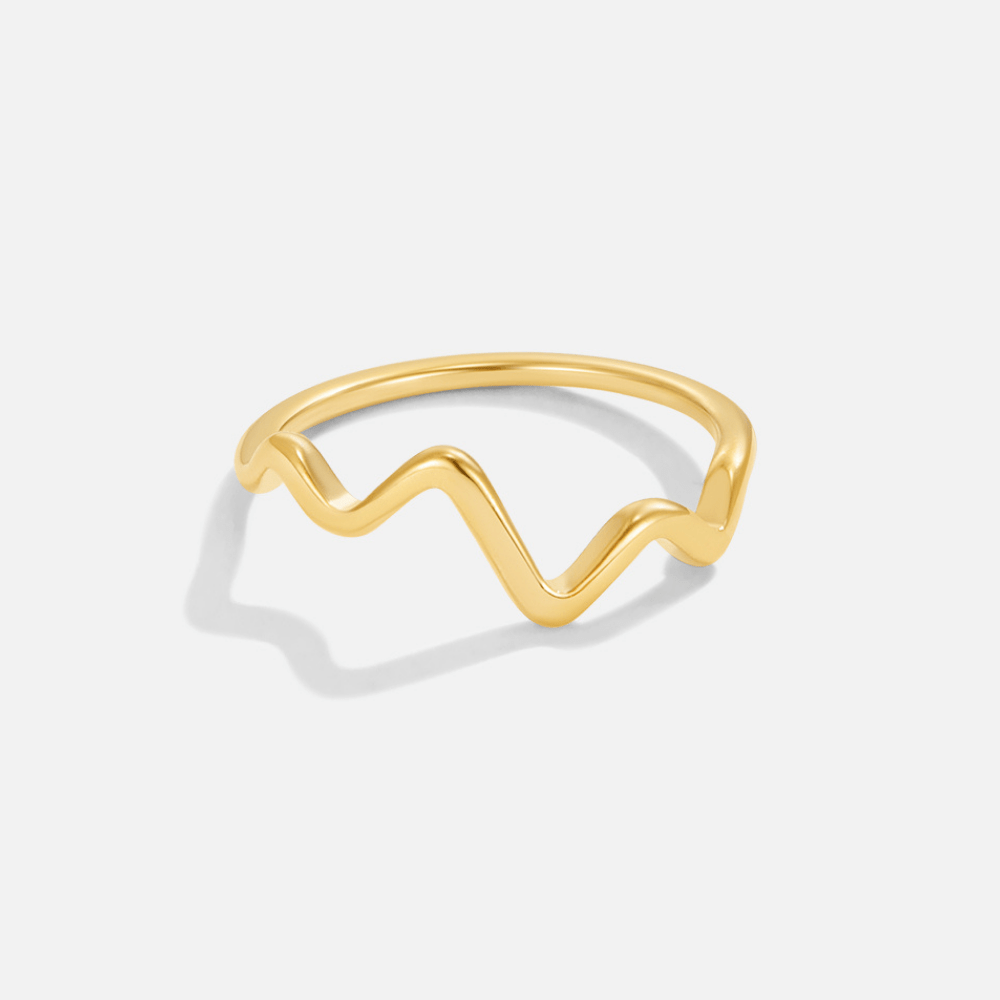 Zoe Rounded Gold-Tone Everyday Band Ring