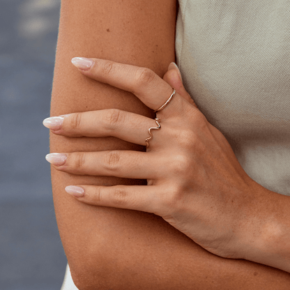 Zoe Rounded Gold-Tone Everyday Band Ring