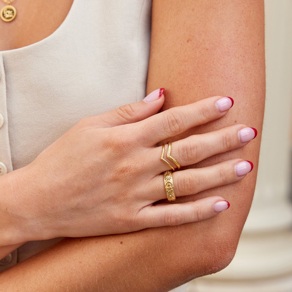 Harper Multi Band Wrapped Layer Ring