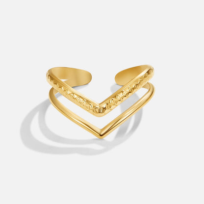 Harper Multi Band Wrapped Layer Ring
