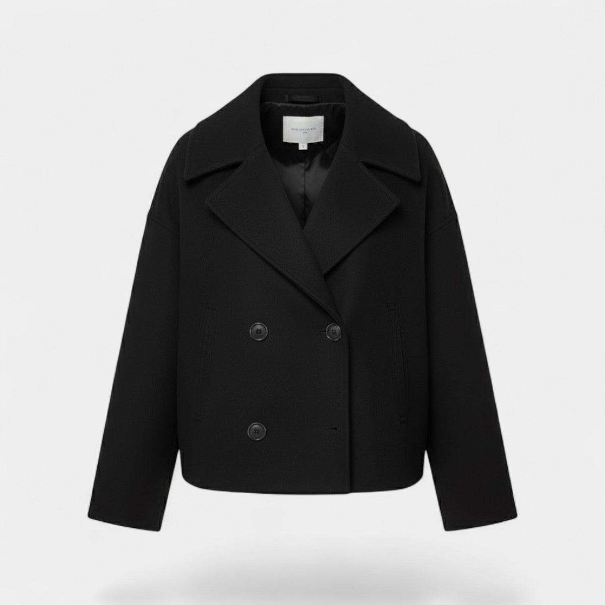 Women's Cropped Wool Jacket – Double Breasted Fit