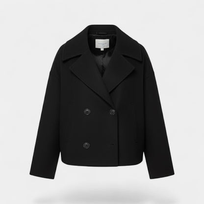 Women's Cropped Wool Jacket – Double Breasted Fit