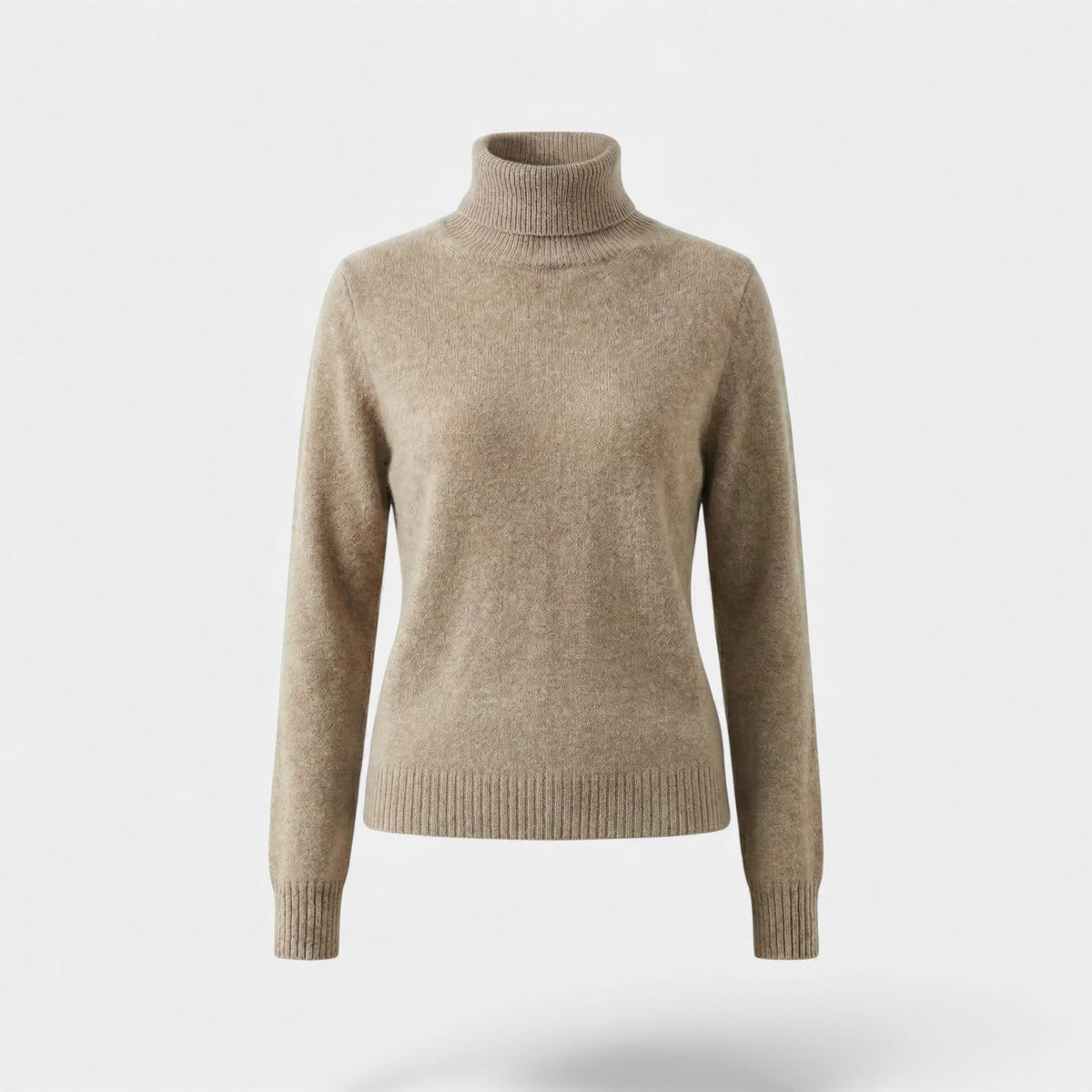 Women's Wool Blend Roll Neck Jumper – Relaxed Fit