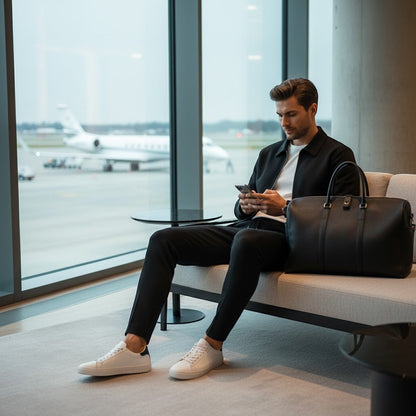 Men's Cotton Blend Jacket and Trouser Set – Slim Fit