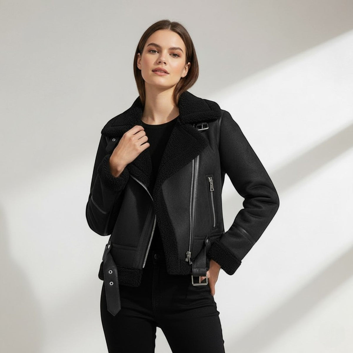 Women's Suede Jacket – Structured Fit