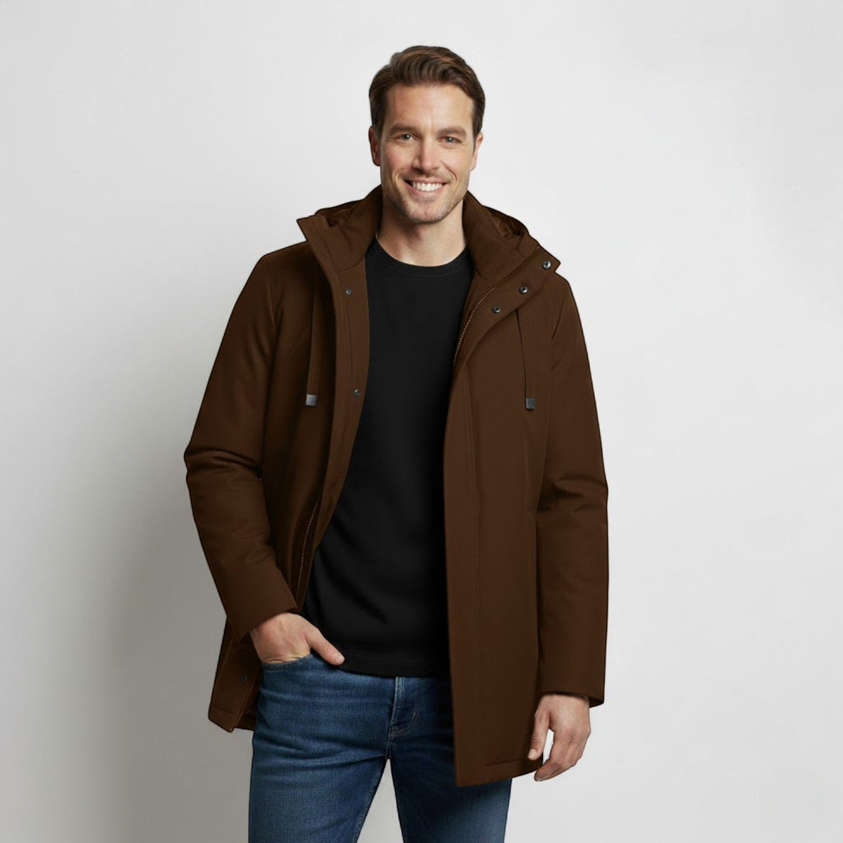 Men's Hooded Parka – Padded Technical Winter Shell