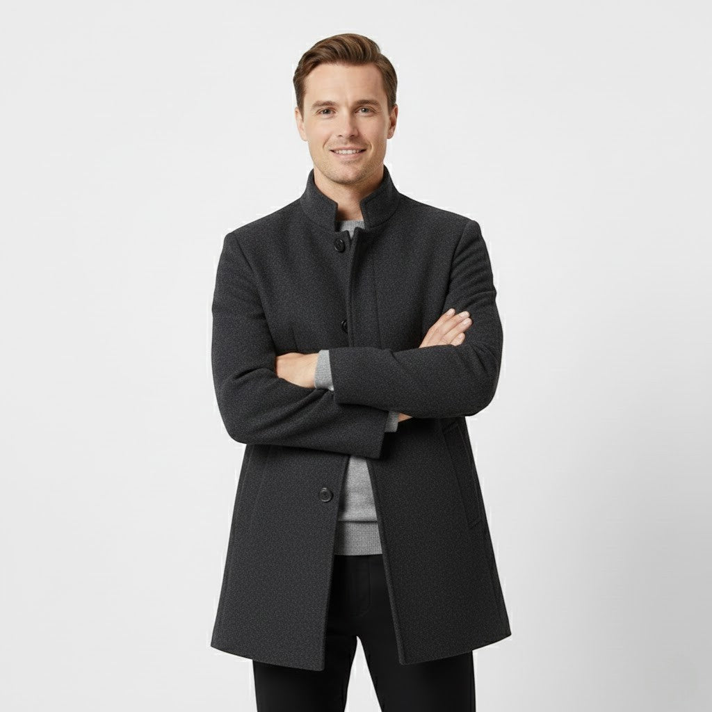 Men's Merino Wool Coat – Removable Insulating Lining