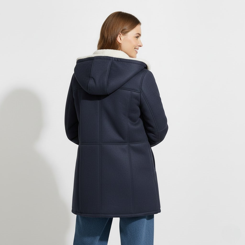 Women's Hooded Winter Jacket – Sherpa Lined Throughout