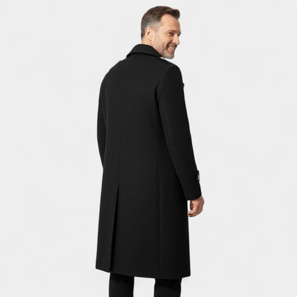 Men's Double Breasted Wool Jacket – Structured Shoulders