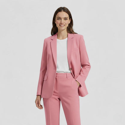 Women's Blazer and Trouser Set – Tailored High Waist