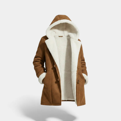 Women's Hooded Winter Jacket – Sherpa Lined Throughout