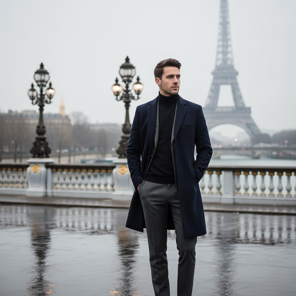 Men's Mid Length Cotton Jacket – Fleece Lined