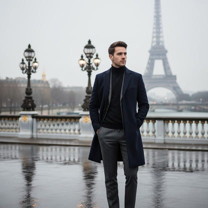 Men's Mid Length Cotton Jacket – Fleece Lined