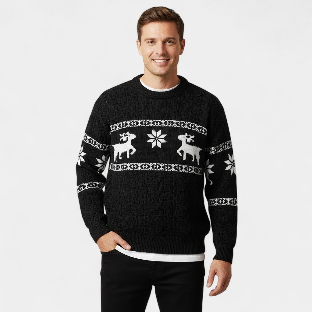 Men's Knitted Christmas Jumper – Subtle Festive Motif