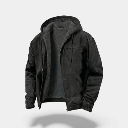 Men's Fleece Zip Hooded Jacket – Relaxed Everyday Fit