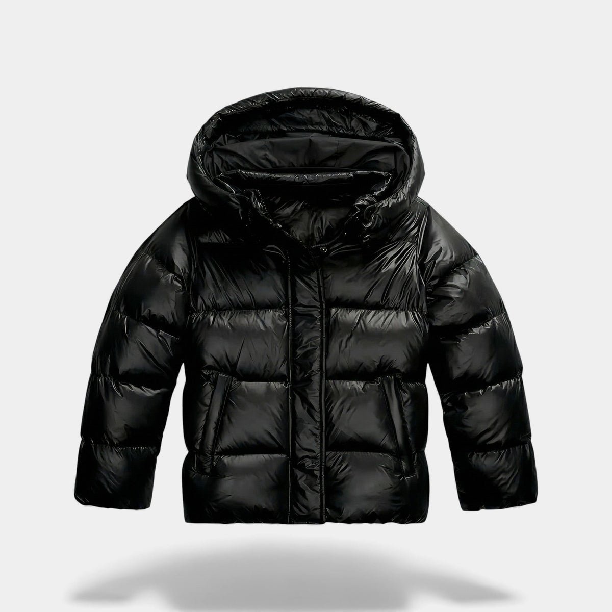 Women's Hooded Puffer Jacket – Cotton Linen Shell